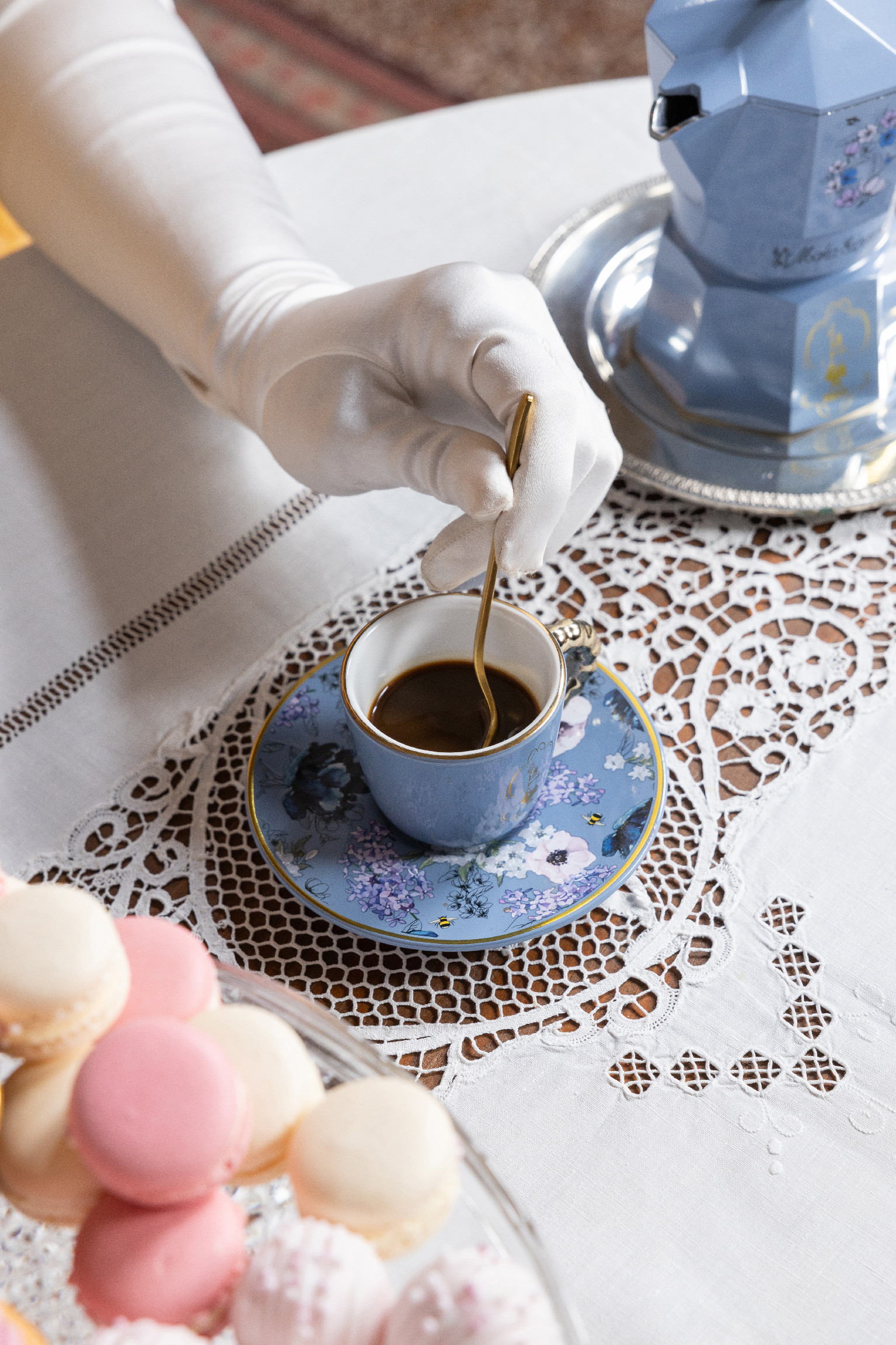 Bialetti set 2 šálků s podšálky Bridgerton