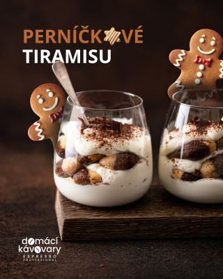 Tiramisu, které voní po perníku a kávě ☕ Když se spojí espresso, mascarpone a perníkové koření, vznikne dezert, který voní...